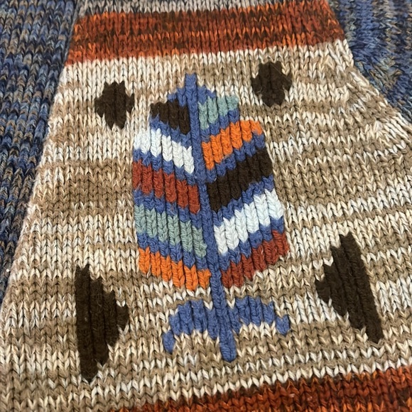 Stroller Vintage Cardigan with Aztec Design Size Medium - Picture 8 of 14